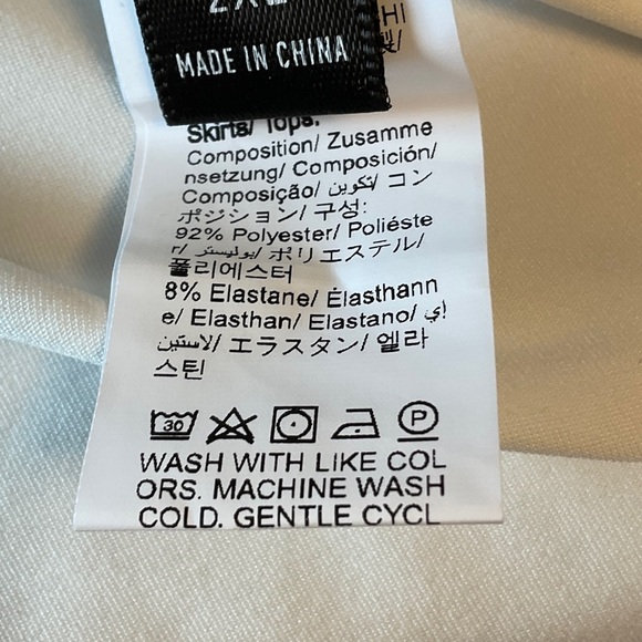 SHEIN White Blouse with Blue Heart Design - Picture 6 of 7